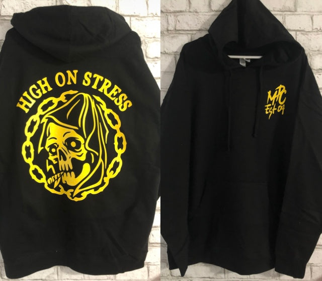 High on stress BLK/Yellow pullover
