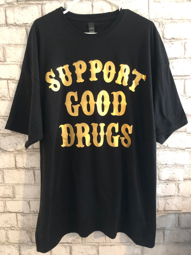 Support good drugs, metallic gold