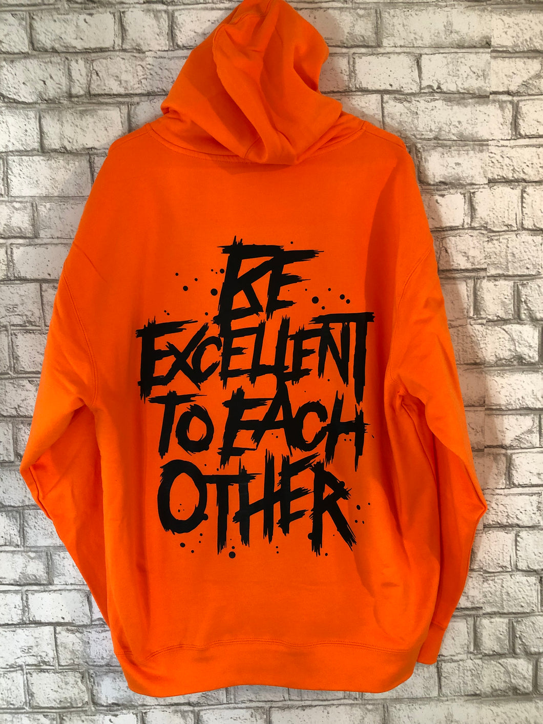 Be excellent orange pullover